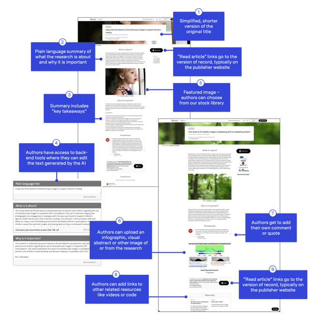 AI summary page optimized