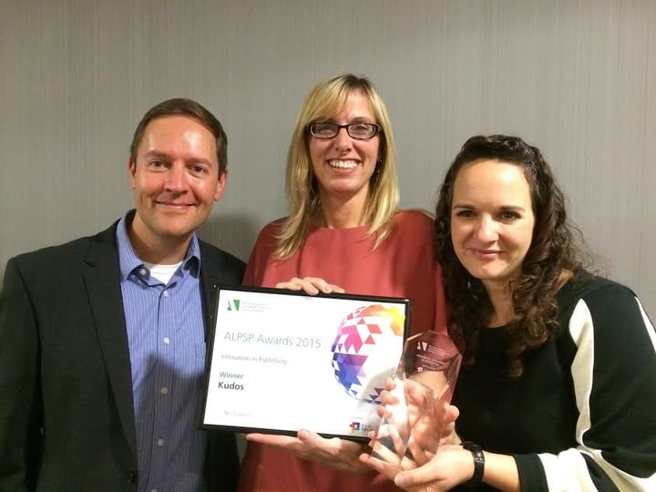 Kudos wins the ALPSP Award for Innovation in Publishing