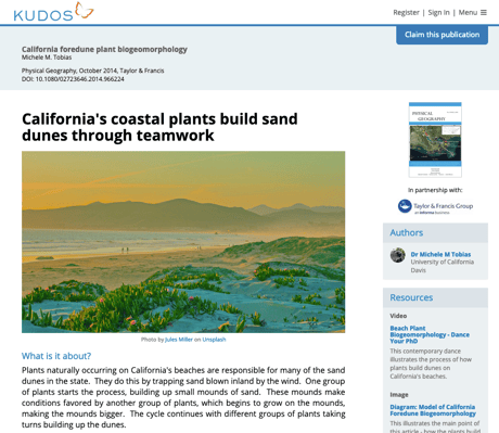 Kudos launches “featured images” to further increase visibility of and engagement with research publications