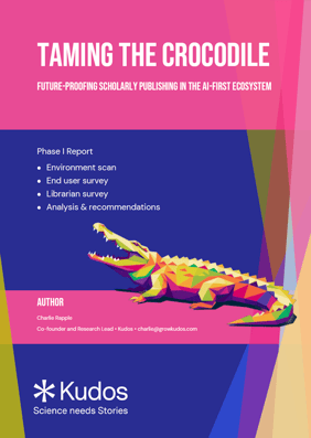 Taming the Crocodile - Phase 1 report cover